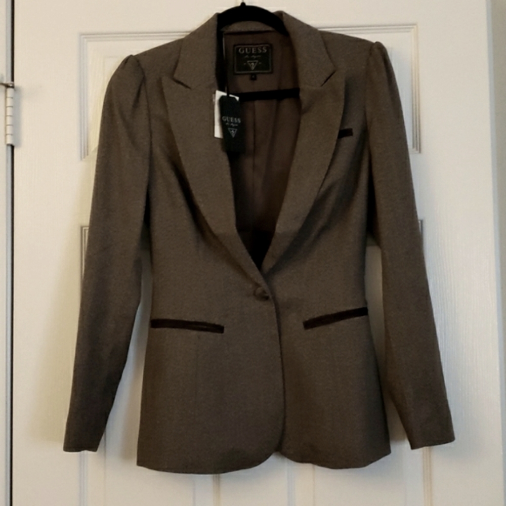 GUESS Women's Taupe Blazer